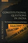Constitutional Questions in India : The President, Parliament and the States [Click for larger image]