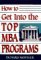 How to Get into the Top MBA Programs cover