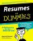 Resumes for Dummies cover