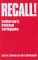 Recall! : California's Political Earthquake cover