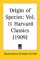 The Origin of Species : Library Edition cover