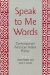 Speak to Me Words : Essays on Contemporary American Indian Poetry cover