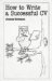 How to Write a Successful Cv cover