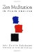 Zen Meditation in Plain English cover