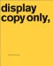Display Copy Only, cover