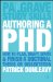Authoring a Phd : How to Plan, Draft, Write, and Finish a Doctoral Thesis or Dissertation cover
