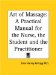 The Art of Massage : A Practical Manual for the Nurse, the Student & the Practitioner 1929 cover