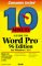 10 Minute Guide to Word Pro 96 Edition for Windows 3.11 cover