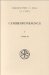 Correspondance cover