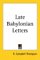 Late Babylonian Letters cover