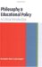 Philosophy And Educational Policy : A Critical Introduction cover