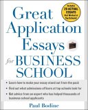 Great Application Essays for Business School [Click for larger image]
