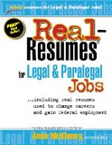 Real Resumes for Legal and Paralegal Jobs [Click for larger image]
