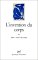 L'invention Du Corps cover