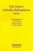 Karl Poppers Kritischer Rationalismus Heute : Zur Aktualitat Kritisch-Rationaler Wissenschaftstheorie cover