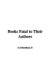 Books Fatal to Their Authors cover