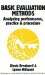 Basic Evaluation Methods : Analysing Performance, Practice And Procedure cover