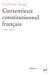 Contentieux Constitutionnel Francais cover