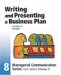 Writing And Presenting A Business Plan cover