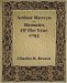 Arthur Mervyn or Memories of the Year 1793 - 1889 cover
