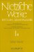 Nietzsche Werke : Kritische Gesamtausgabe cover