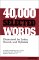 40,000 Selected Words cover