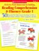 Week-by-week Homework for Building Reading Comprehension and Fluency : 30 Reproducible High-Interest Readings for Kids to Read Aloud at Home--With Companion Activities  Grade 1 cover