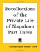 Recollections Of The Private Life Of Napoleon cover