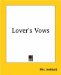 Lover's Vows : A Play in Five Acts cover