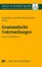 Grammatische Untersuchungen : Analysen Und Reflexionen  Gisela Zifonun Zum 60. Geburtstag cover