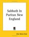 Sabbath in Puritan New England cover