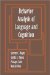 Behavior Analysis of Language & Cognition : The Fourth International Institute on Verbal Relations cover