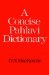 A Concise Pahlavi Dictionary cover