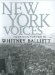 New York Voices : Fourteen Portraits By Whitney Balliett cover