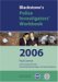 2006 Blackstone's Police Investigator's Workbook cover