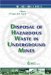 Disposal of Hazardous Waste in Underground Mines cover
