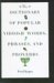 The Dictionary of Popular Yiddish Words, Phrases, and Proverbs cover