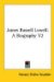 James Russell Lowell : A Biography cover