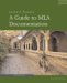 A Guide to Mla Documentation cover