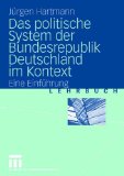 Das Politische System Der Bundesrepublik Deutschland Im Kontext : Eine Einfuhrung [Click for larger image]