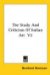 The Study and Criticism of Italian Art cover