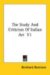 The Study and Criticism of Italian Art cover