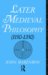 Later Medieval Philosophy cover
