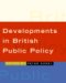 Developments in Bristish Public Policy cover