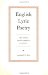 English Lyric Poetry : The Early Seventeenth Century cover