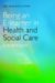 Being an E-learner in Health and Social Care cover