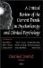 A Critical Review of the Current Trends in Psychotherapy And Clinical Psychology cover
