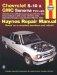 Haynes Chevrolet S-10 & Blazer, Gmc Sonoma & Jimmy, Oldsmobile Bravada, Isuzu Hombre Automotive Repair Manual : 1994 Thru 1998 cover