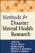 Methods for Disaster Mental Health Research cover