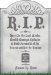 R.I.P. : Here Lie the Last Words, Epitaphs, Morbid Musings, and Fond Farewells of the Famous and Not-So-Famous cover
